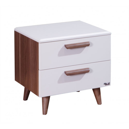 Compact Wooden Nightstand BN46659-TA5177A with Modern Finish