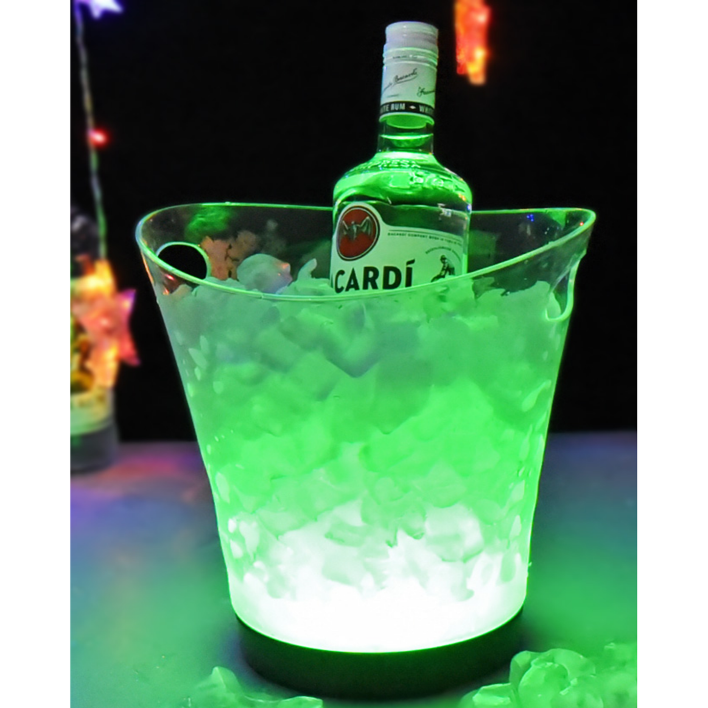 Rechargeable LED Wine Bucket – 5L Transparent Design
