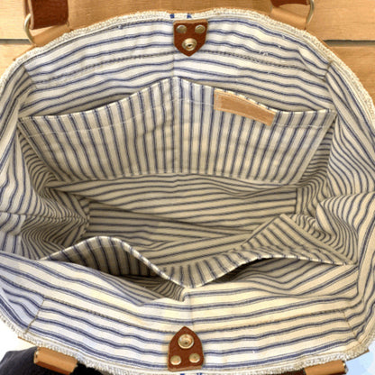 Linen Leather Tote Bag – Elegant & Functional Everyday Carryall