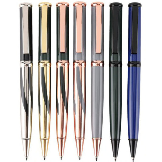 Luxury Shiny Black Clip Metal Gift Pen