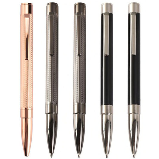 Refined Executive Ballpoint Pen in Chrome and Gun Black