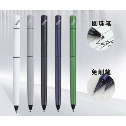 Dual-Sided Ballpoint Pen and Pencil in Assorted Colors