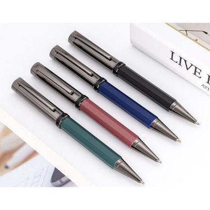 Classic Hexagon-Shaped Metal Ballpoint Pen for Gifting and Promotions