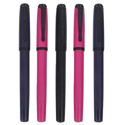 Unique Premium Matte Black and Navy Blue Metal Rollerball Pen
