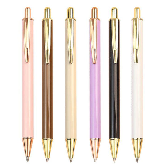 Elegant Lady Ballpoint Pen in Pink, White, and Beige