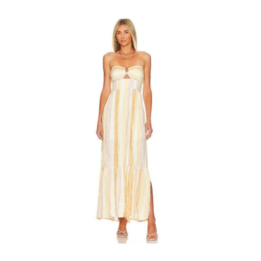 Melody Dress – Strapless Striped Maxi Dress