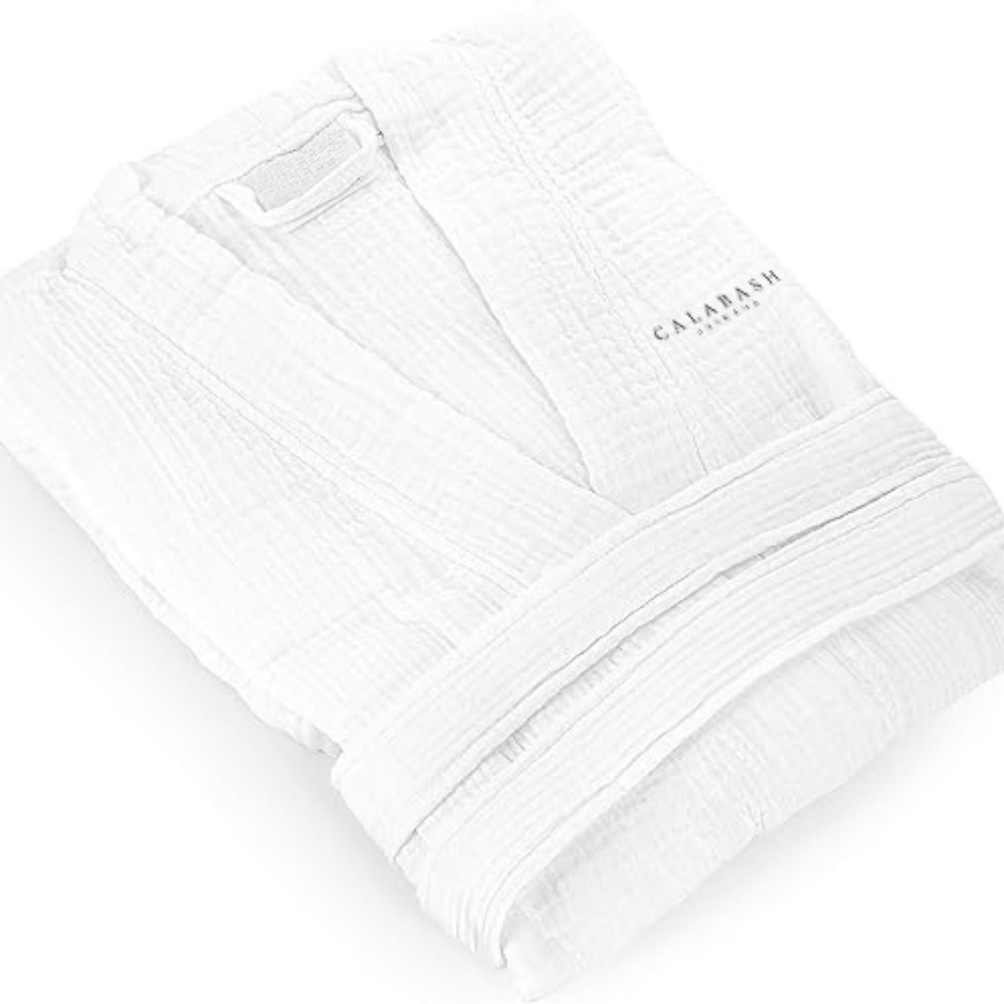 White Muslin Robe – Lightweight, Breathable, and Luxurious