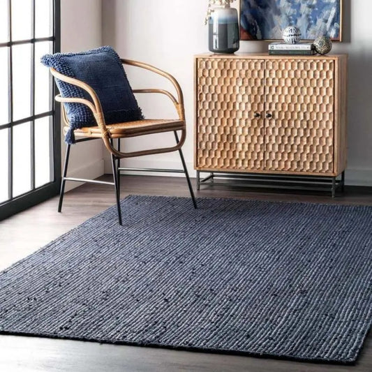 Natural Handwoven Jute Rug – Eco-Friendly & Durable