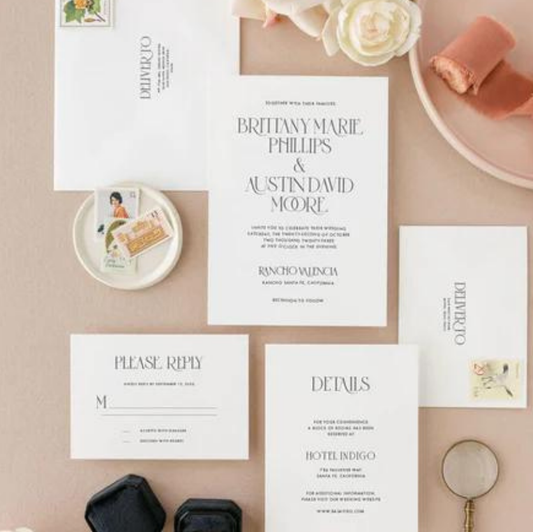 Custom Wedding Invitation Sheets for Hotel-Hosted Weddings