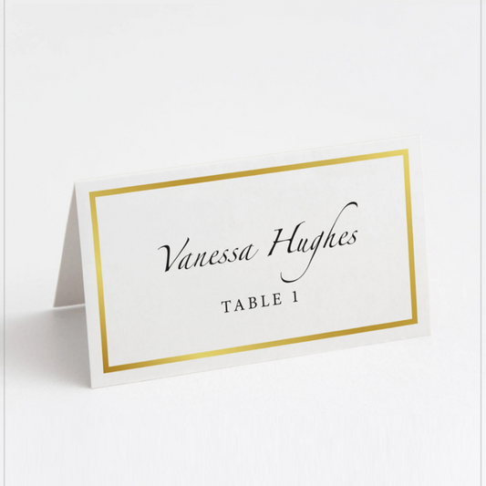 Premium Table Tent & Reservation Card