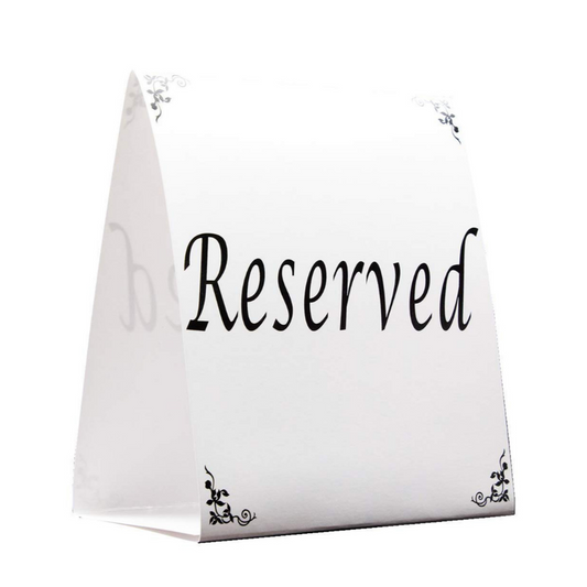 Premium Table Tent & Reservation Card