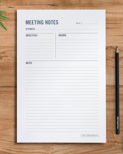 Professional Meeting Notepad for Hotels & Conferences