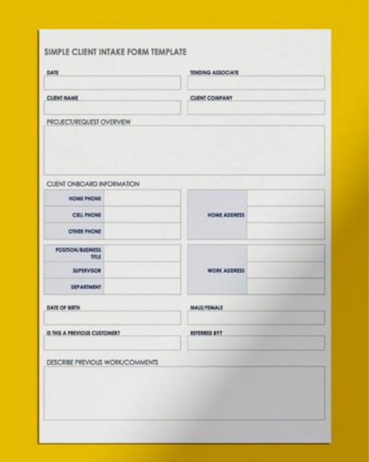 Professional Guest Registration Forms