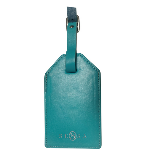 Custom Leather Luggage Tag with Debossed Logo