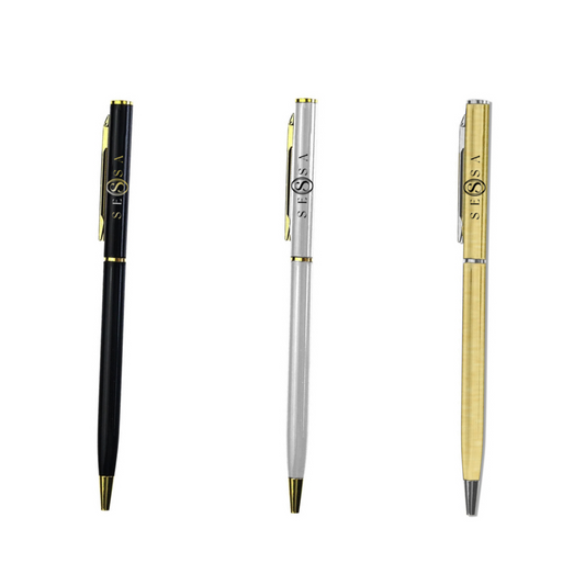 Abyss Pen – Luxury Ballpoint Pen in Black, Gold & Silver