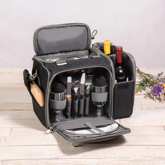 Deluxe Picnic Set with Cooler Compartment – Stylish & Functional