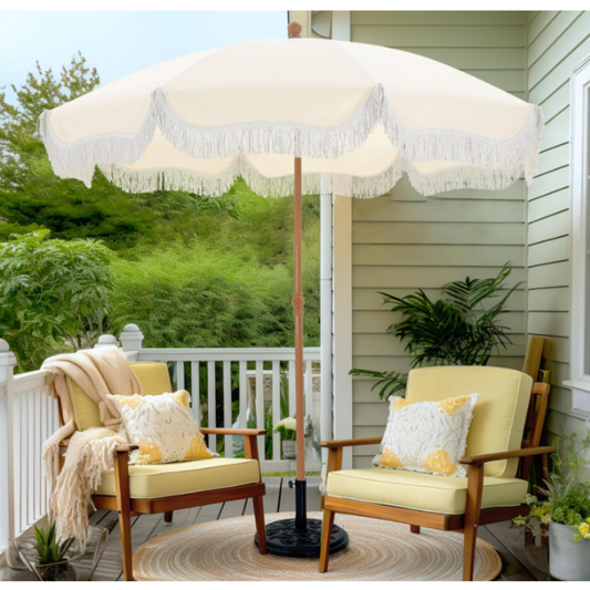 Windproof & UV-Resistant Pool Umbrella – Rust-Resistant Design