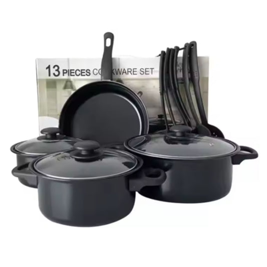 13-Piece Iron Cookware Set – Durable & Sustainable Pots and Pans for Modern Kitchens