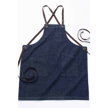 Custom Promotional Denim Bib Apron with Stylish Straps