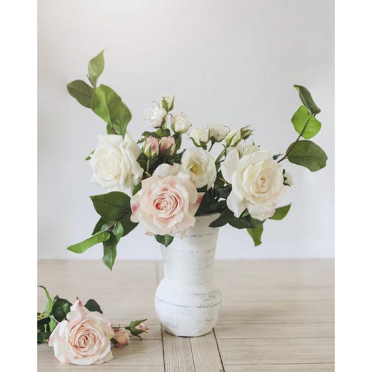 Real Touch Prestige Rose in White and Blue – 22in
