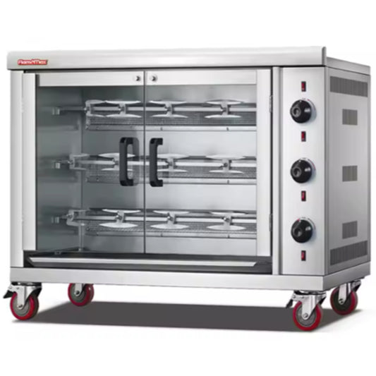 Electric Rotisserie Oven – 15 Chicken Capacity