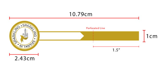 Sparkling & Still Tamperproof Security Stickers