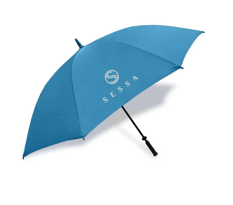 Royal Blue and Gold Umbrella – Stylish & Durable for Rain