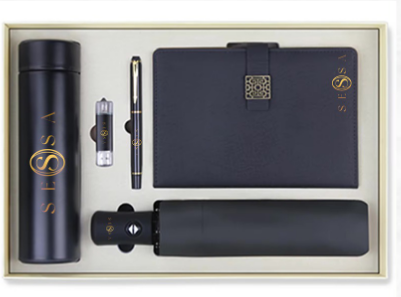 Elegant Gift Box with Umbrella and Thermos – 5-in-1 Business Gift Set