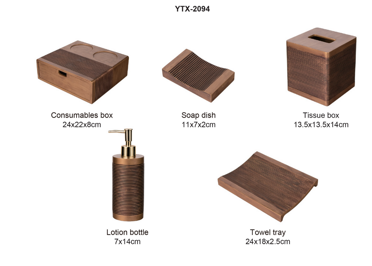 YTX-2094 Countertop Toiletry Dispenser – Sleek & Functional