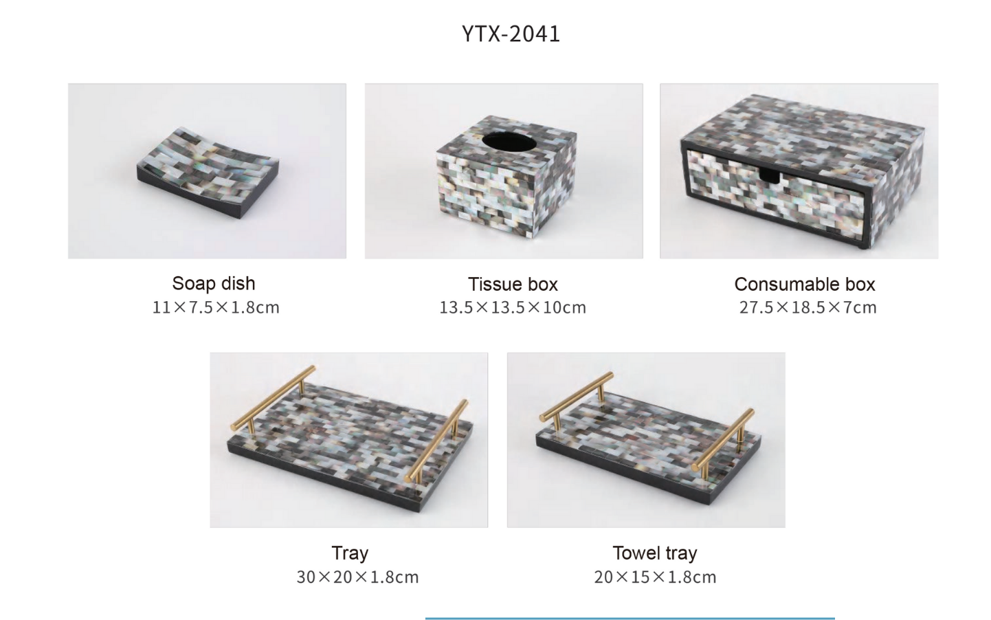 YTX-2041 Countertop Toiletry Dispenser – Stylish & Functional