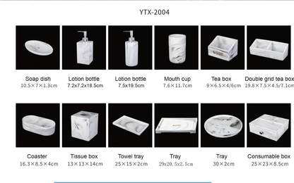 YTX-2004 Countertop Toiletry Dispenser – Sleek & Refillable