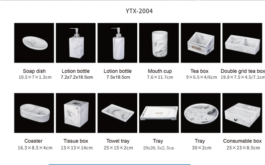 YTX-2004 Countertop Toiletry Dispenser – Sleek & Refillable