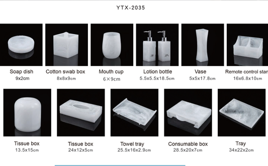 YTX-2035 Countertop Toiletry Dispenser – Modern & Refillable