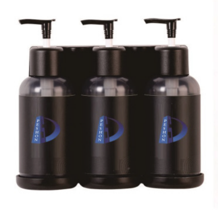 Black Wall-Mounted Toiletry Dispenser - Lockable & Refillable