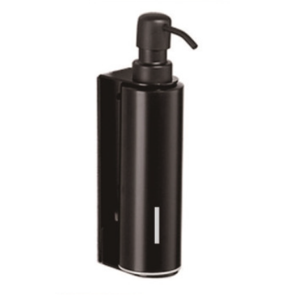 Black Wall-Mounted Refillable Toiletry Dispenser
