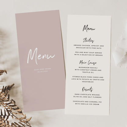Spa Service Cards for Guest Rooms