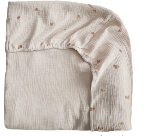 Soft Organic Cotton Baby Fitted Crib Sheet – Breathable & Cozy
