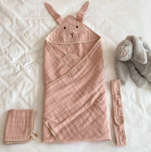 Soft Baby Towel with Hood – 80cm x 80cm