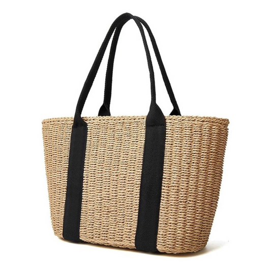 Straw Beach Tote Bag – Lightweight & Stylish Summer Essential