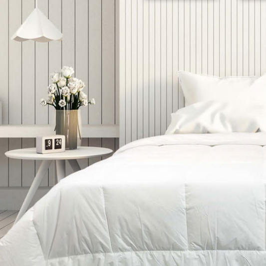 Queen-Size White Envelope-Style Duvet Cover – Soft Cotton Blend