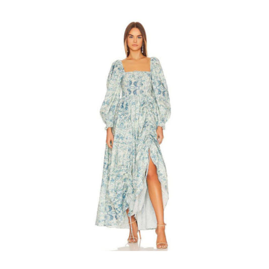 The Romantics Dress – Square Neck Puff Sleeve Maxi Dress