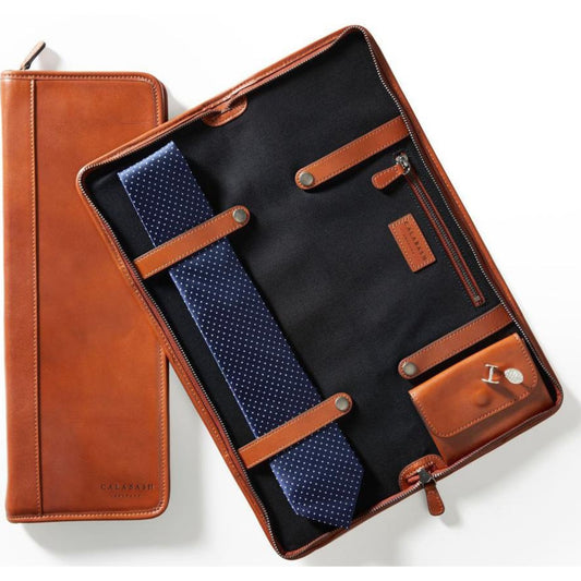 PU Leather Tie Bag – Elegant & Protective Travel Case