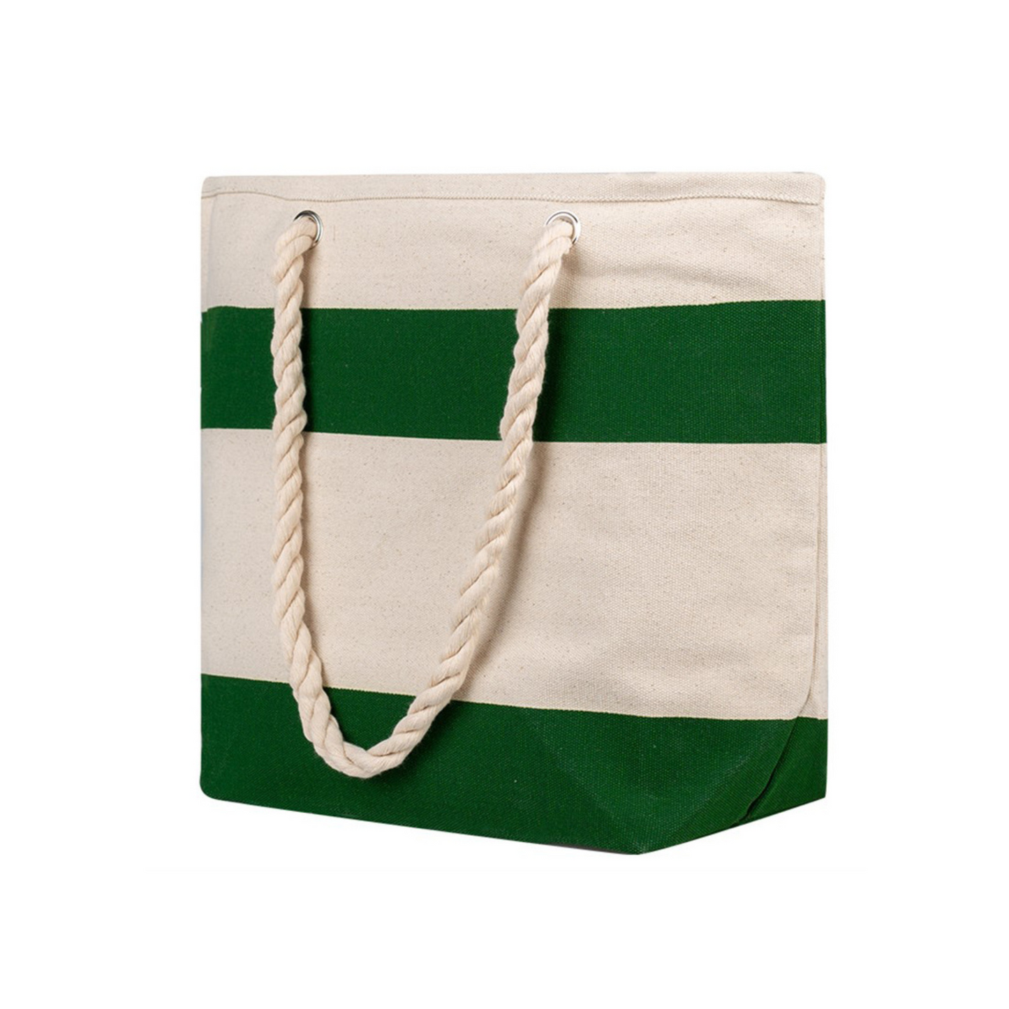 Eco-Friendly Cotton Canvas Cruising Tote Bag with Rope Handles