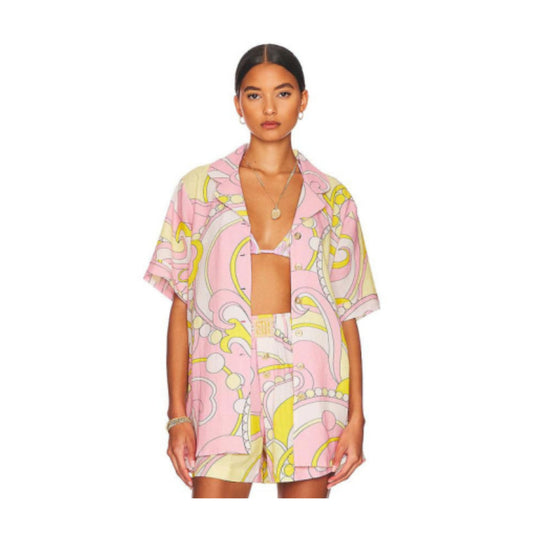Troop Top & Shorts – Printed Button-Up Shirt and Matching Shorts Set