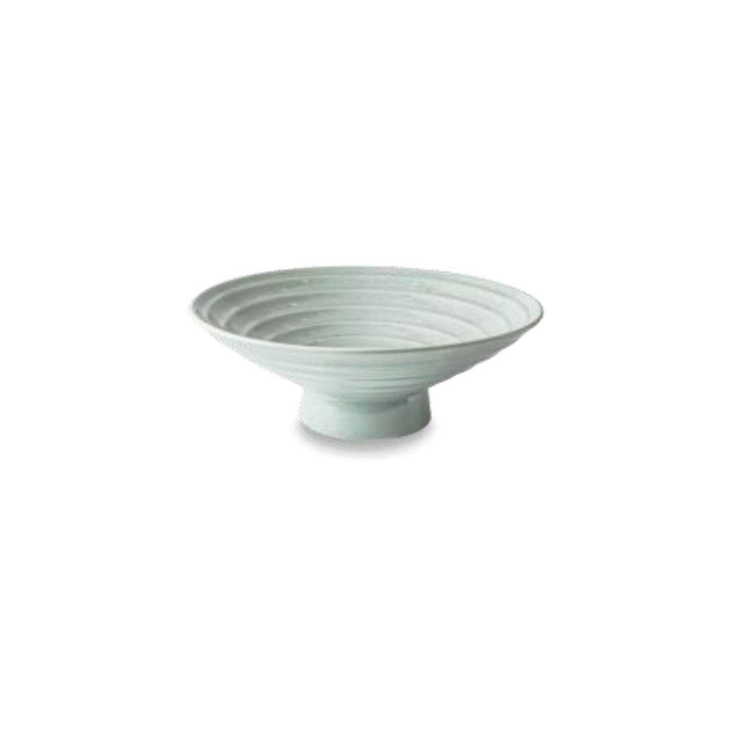 Large Round Patterned High Footed Flared Bowl A24312