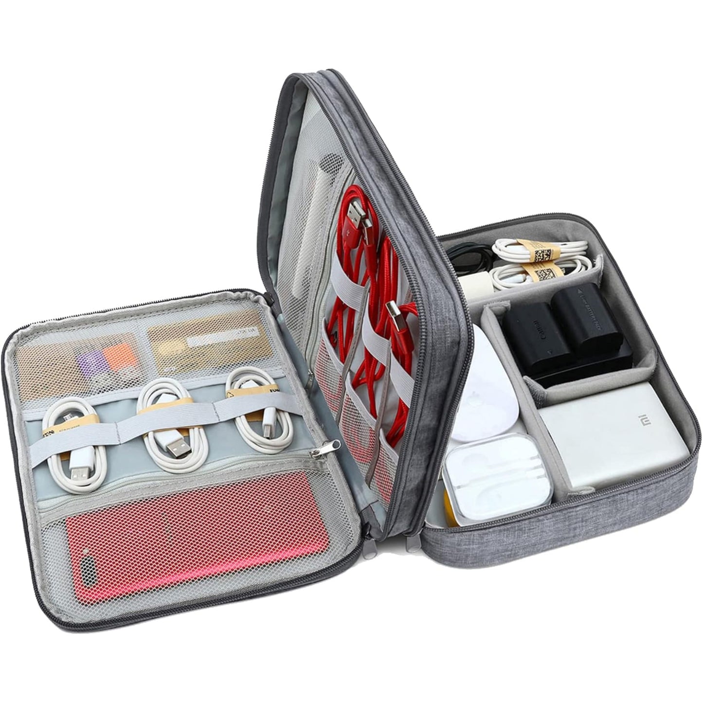 Travel Digital Bag RH916 – Triple-Layer Polyester Electronics Organizer