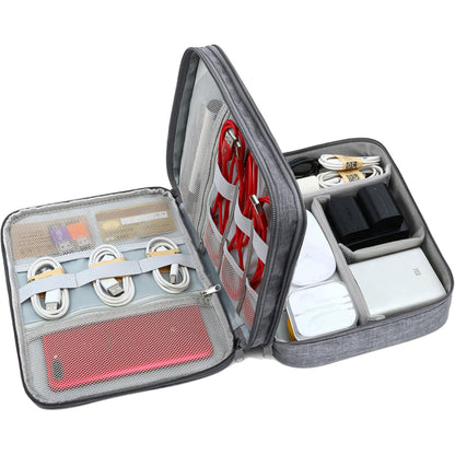 Travel Digital Bag RH916 – Triple-Layer Polyester Electronics Organizer