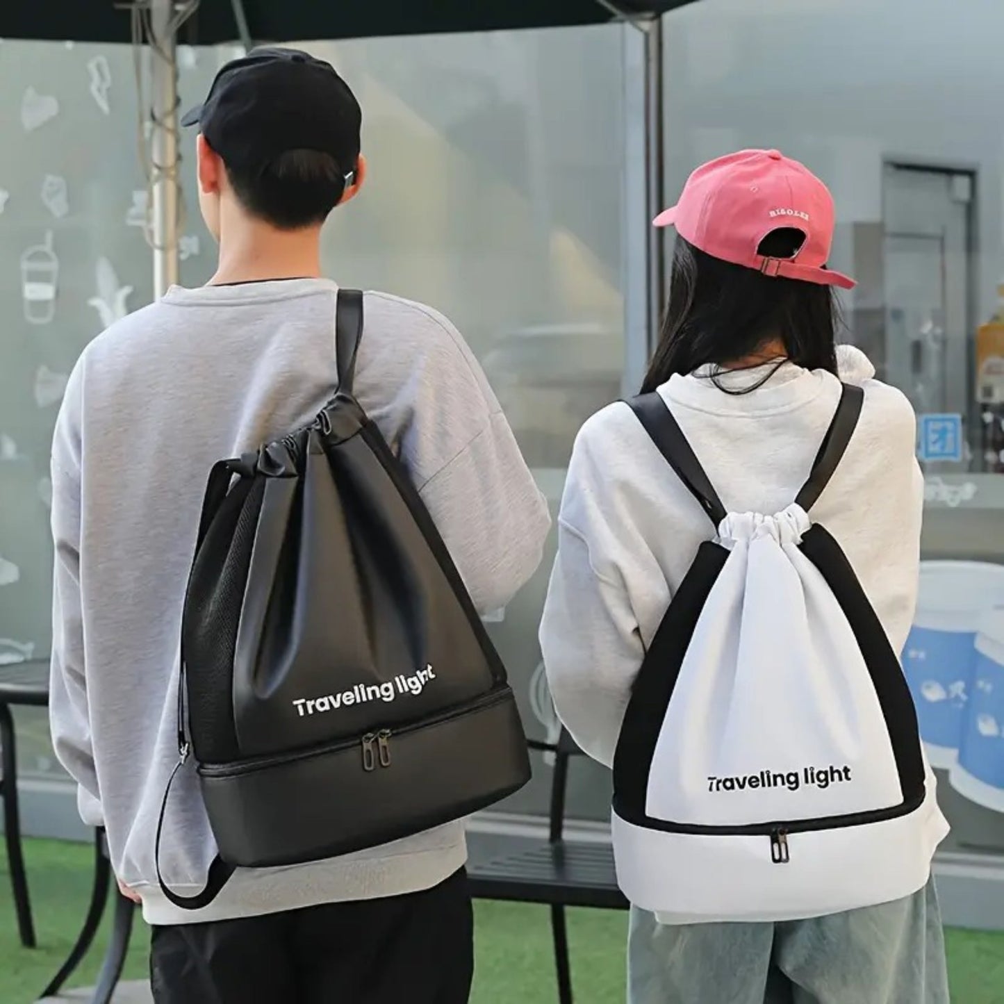 Drawstring Backpack LG0018 – Lightweight Polyester Gym Bag