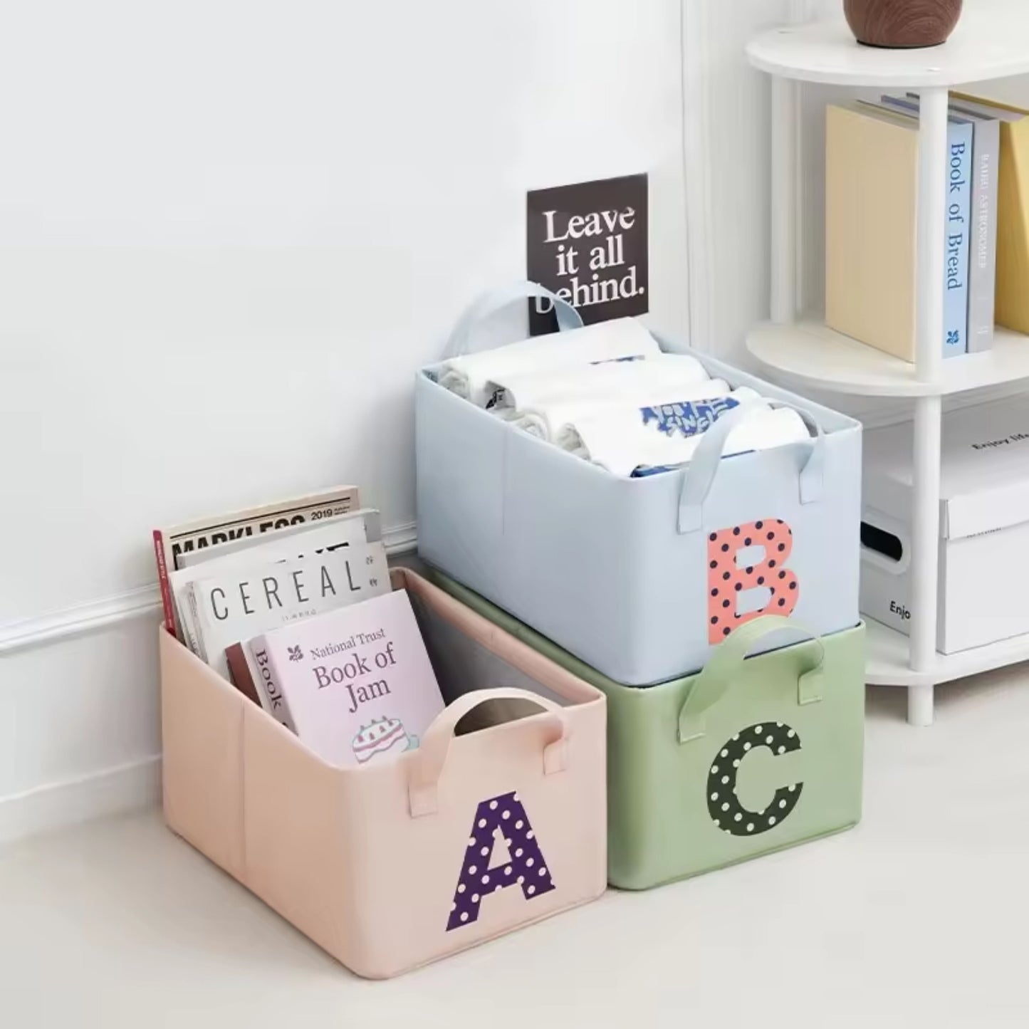 Storage Box JY2403 – Oxford Fabric ABC Organizer Bin