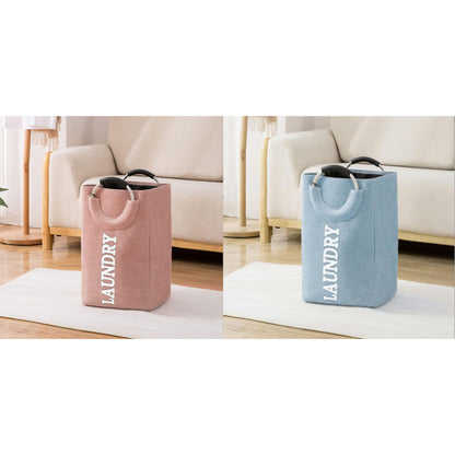 Laundry Bag JY008 – Cotton-Linen EVA Storage Bag with Handle Strap